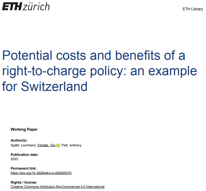 ETH-Studie "vehicle to grid"